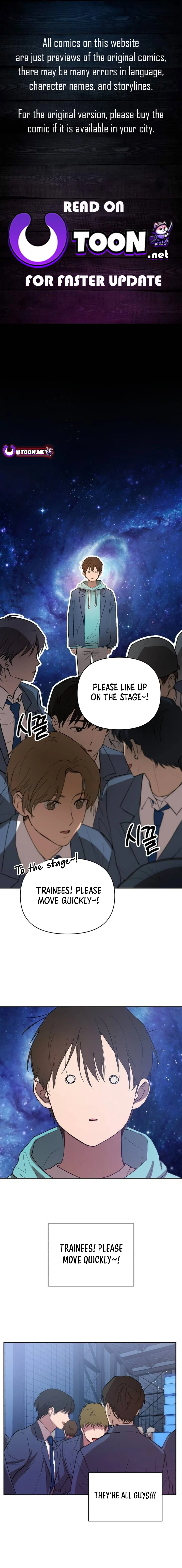 Exciting Male idol Survival chapter 2 page 1
