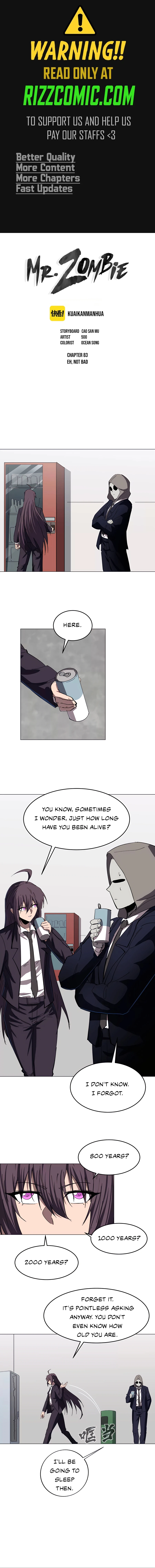 Mr. Zombie chapter 83 page 1