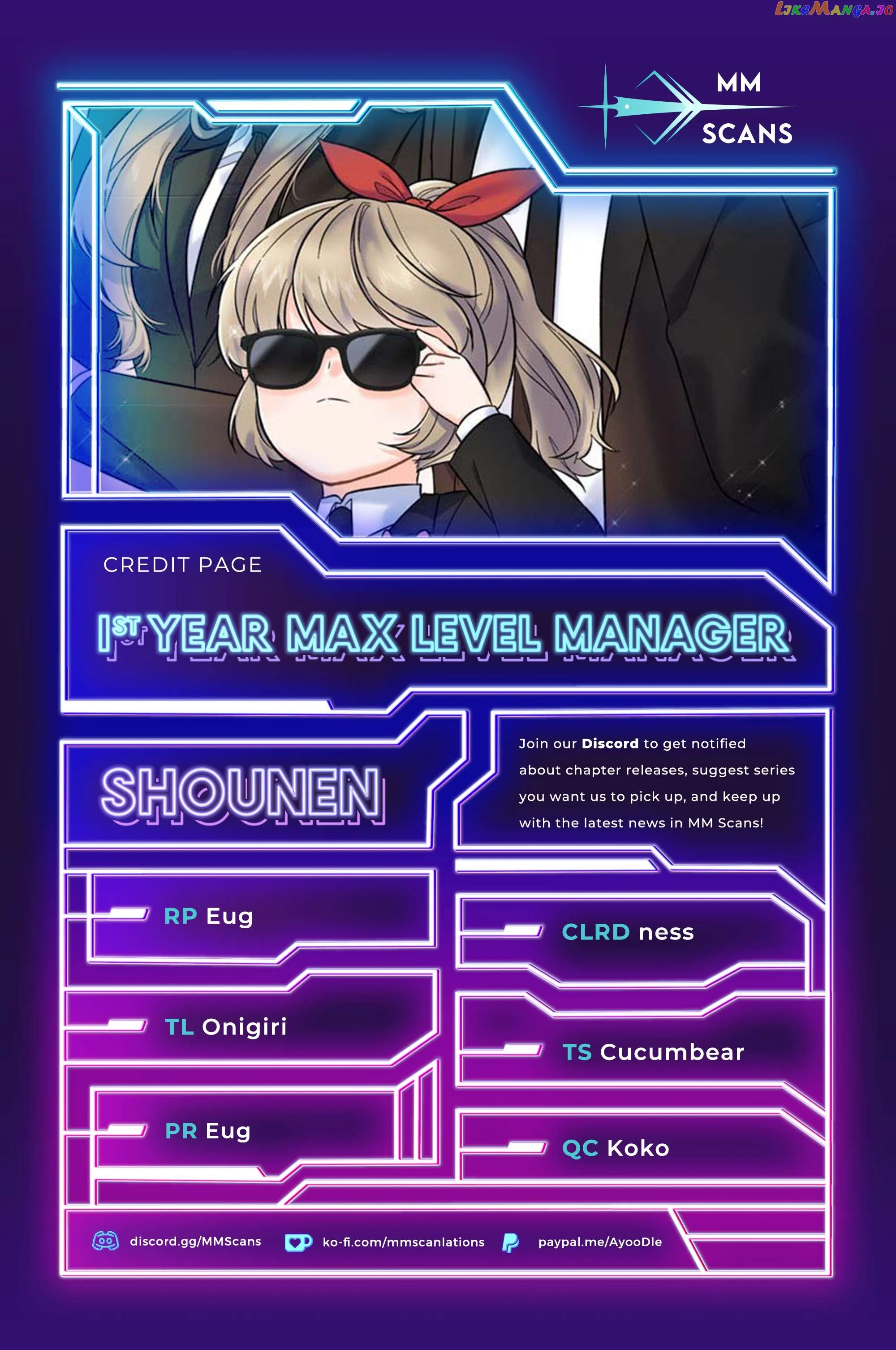 1st year Max Level Manager chapter 102 page 1