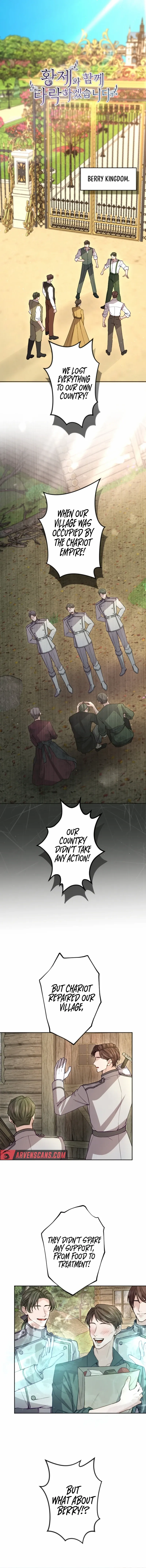 ‏I Will Fall With The Emperor chapter 110 page 1