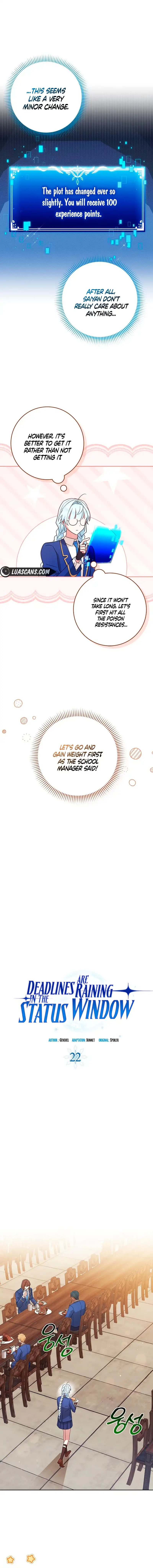 Deadlines are Raining in the Status Window chapter 22 page 8