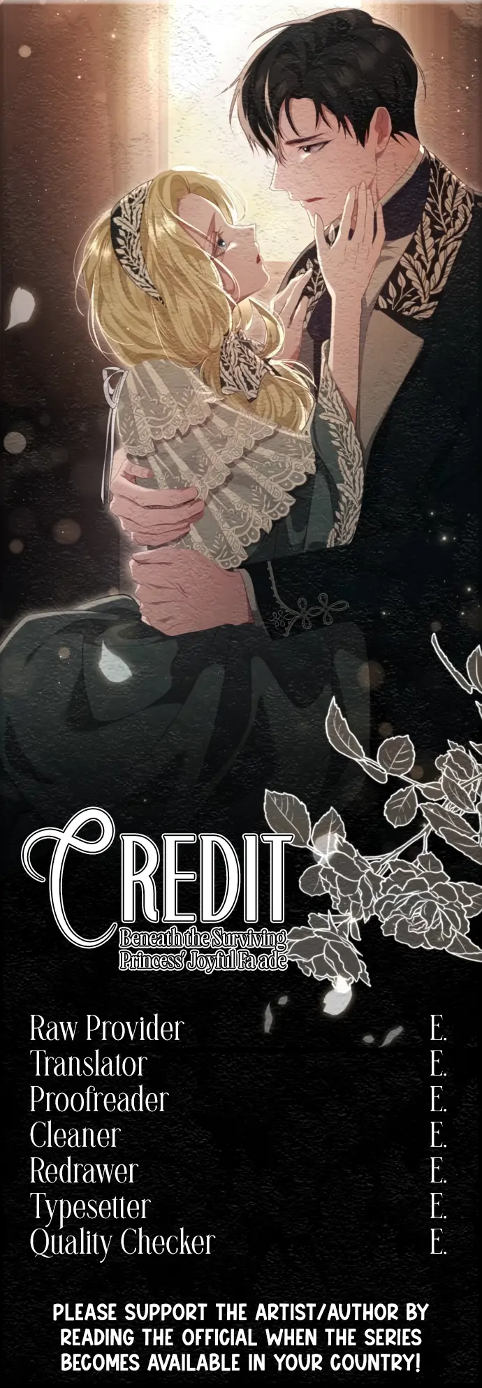 Beneath the Surviving Princess Joyful Facade chapter 44 page 1