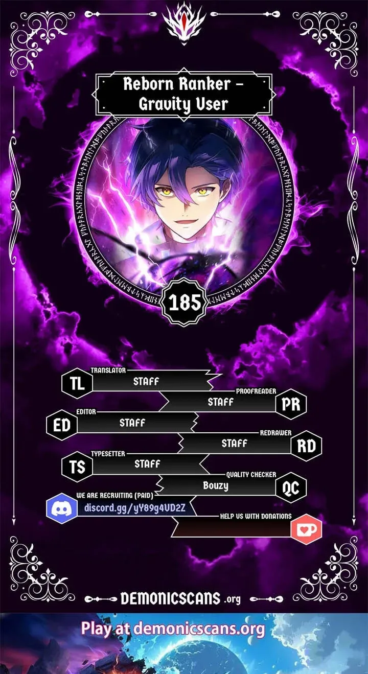 Reborn Ranker – Gravity User chapter 185 page 1