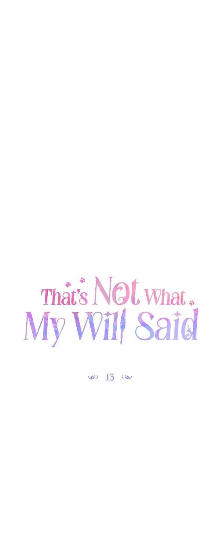That’s Not What My Will Said chapter 13 page 30