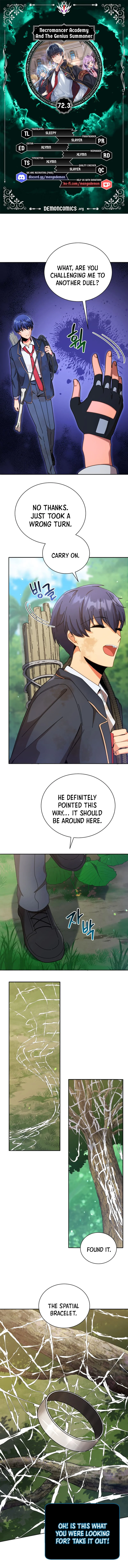 Necromancer Academy and the Genius Summoner chapter 72.3 page 1