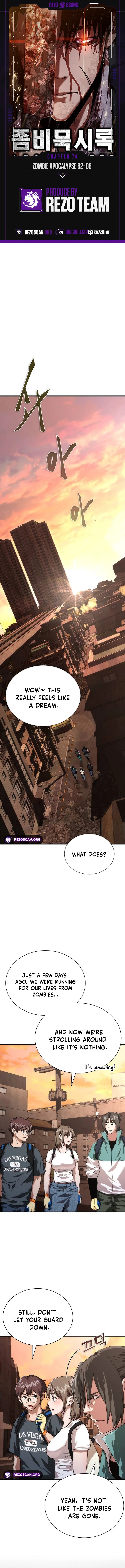 Zombie Apocalypse 82-08 chapter 74 page 1