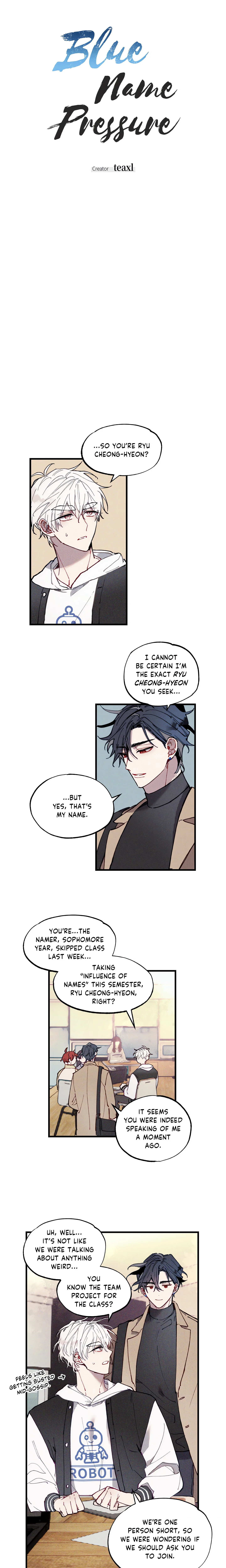 Blue Name Pressure (Uncensored) chapter 2 page 1