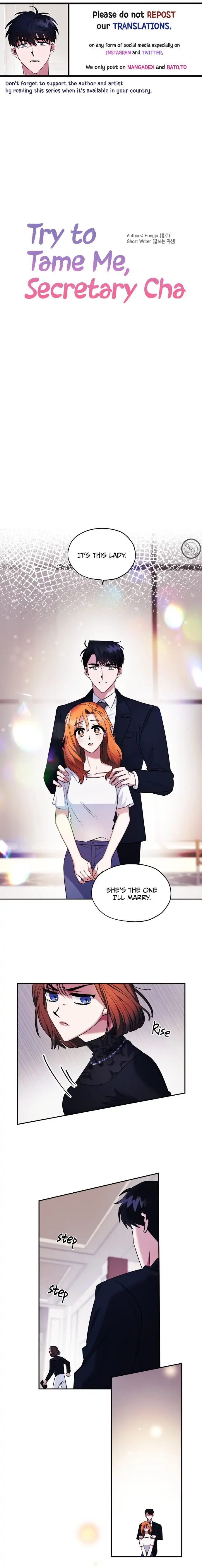 Try To Tame Me, Secretary Cha chapter 2 page 1