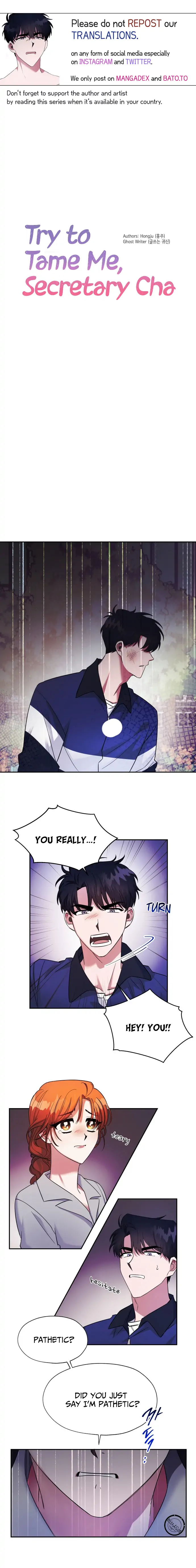 Try To Tame Me, Secretary Cha chapter 4 page 1