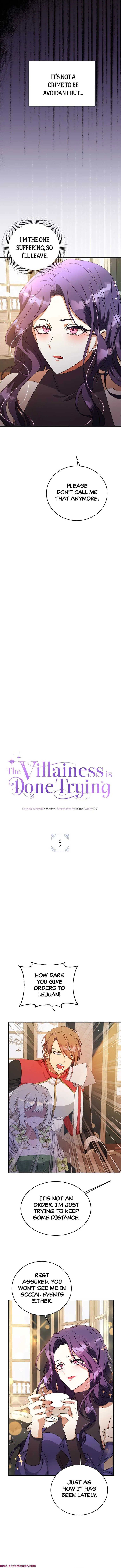 The Villainess is Done Trying chapter 5 page 4