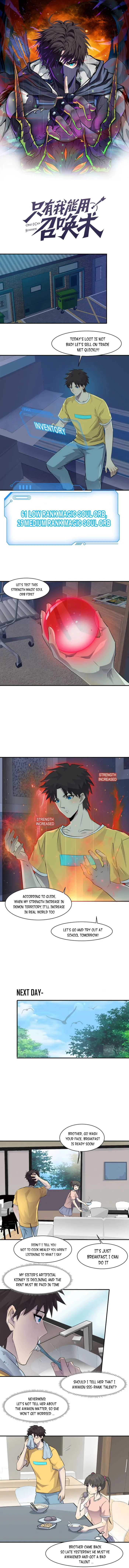 The Lone SSS-Class Summoner chapter 7 page 1