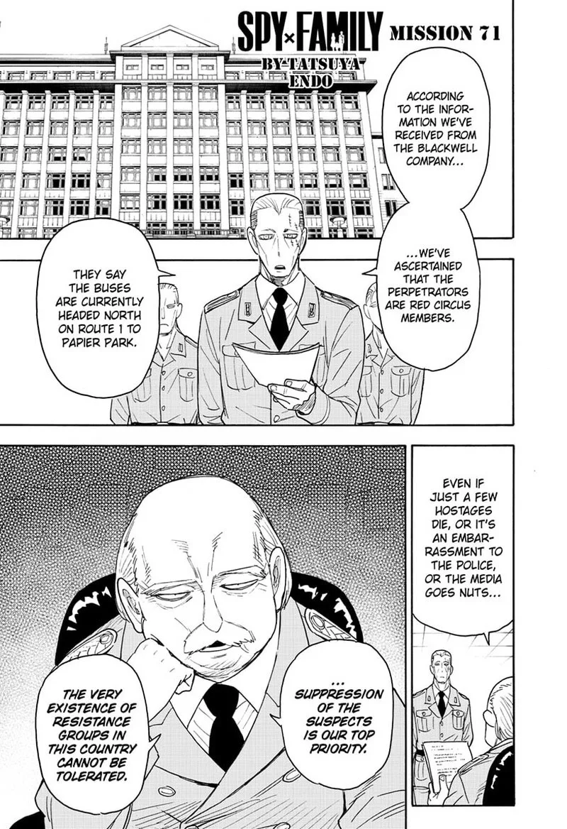 Spy X Family chapter 71 page 1